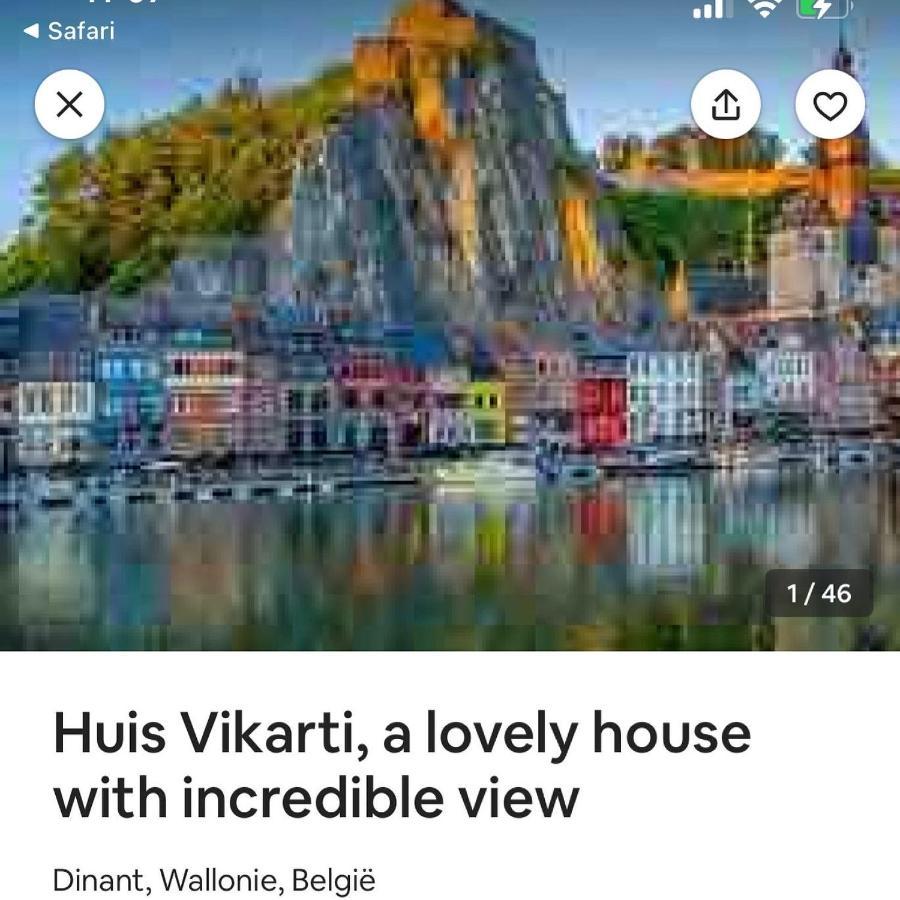 Vikarti Stay, A Lovely House With Incredible View Dinant Exterior foto